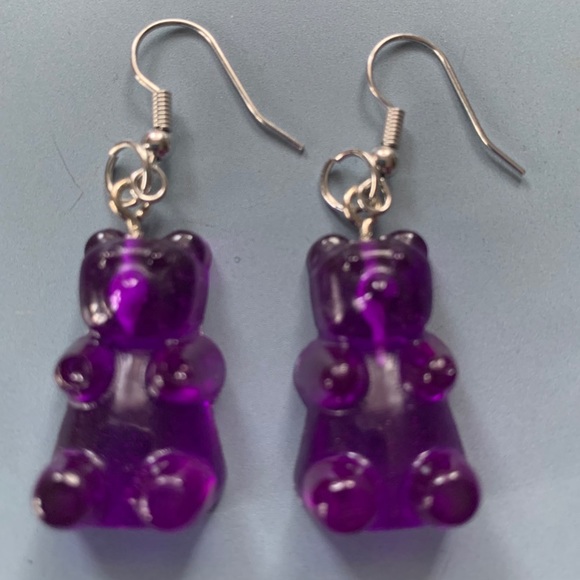 Hand crafted Gummy bear resin earrings. - Picture 6 of 9